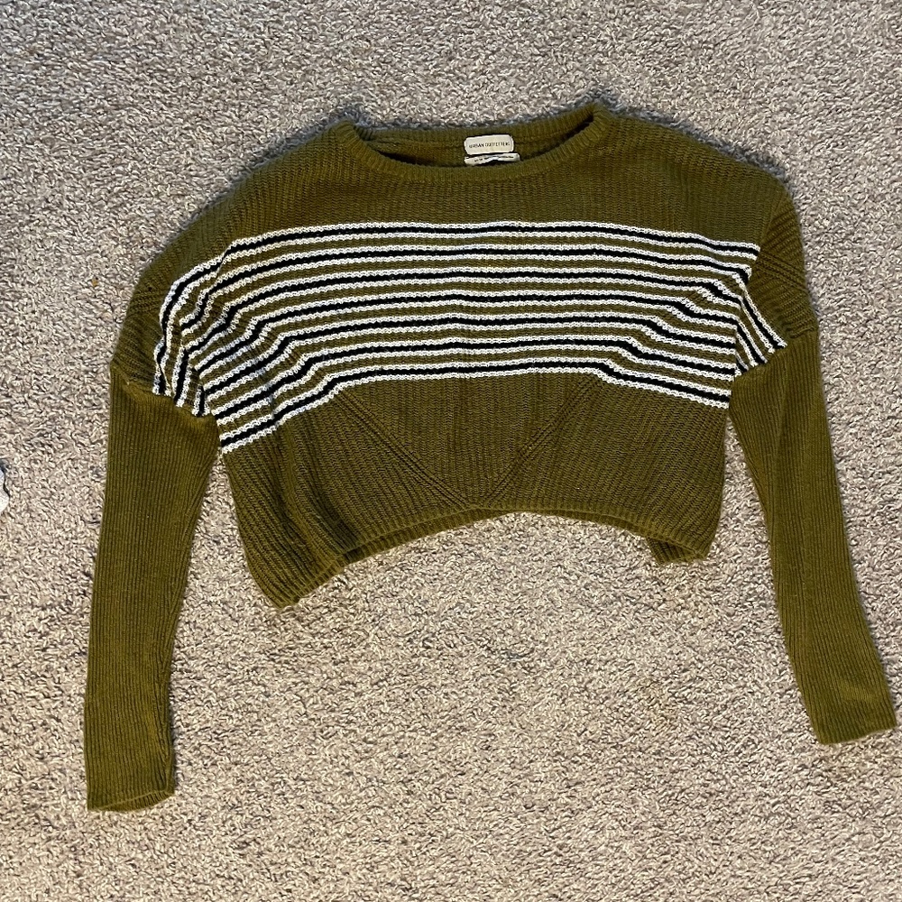 Cropped green sweater, Urban Outfitters